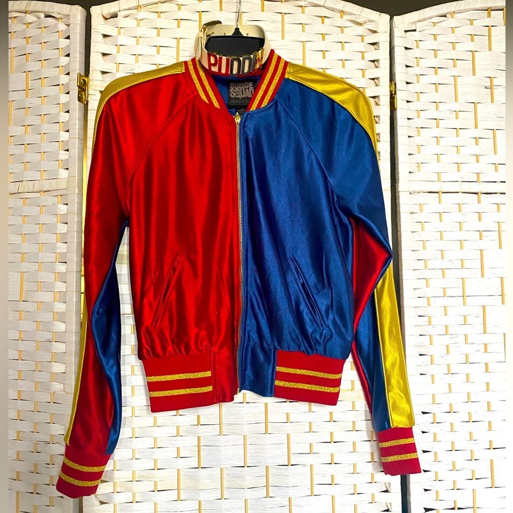 Harley Quinn “Property of Joker” jacket in XS -and- “Puddin” choker